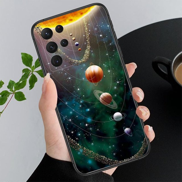 Handyhülle mit Weltraum-Planeten-Design für Samsung Galaxy Modelle (A55, A16, A56, A36, A35, A15, A53, A54, A33, A34, A25, A05S, A52, A52S, A14, A24, A26, A71, A33 5G) in Multicolour - Bild 1