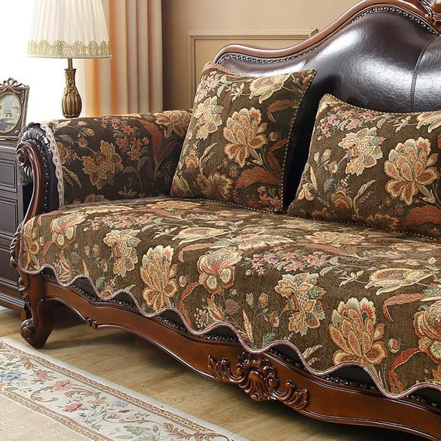 Yiran Furniture Sofabezug mit Jacquard-Stickerei, rutschfester Couchbezug für Sessel und Sitzkissen, B/B/H: 60 x 60 x 1 cm - Bild 1