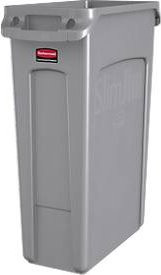 Rubbermaid Slim Jim Abfallbehälter, 87 Liter, grau - Bild 1