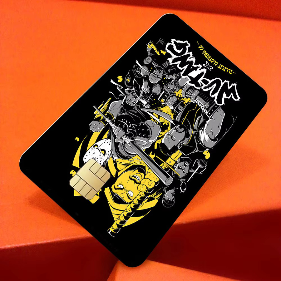 WU-T-TANG CLAN Anime Aufkleber Set in Multicolor, wasserfeste Dekoration für Kreditkarten und Buspässe - Bild 5