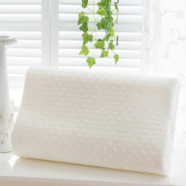 L.RIDING PULO Orthopädisches Memory Foam Nackenstützkissen in Weiß für Rücken- und Seitenschläfer, allergikerfreundlich mit Bambusfaser und Polyestergewebe - Bild 1