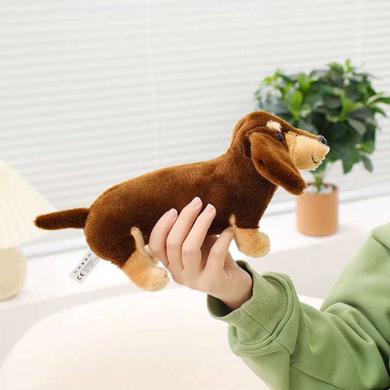 Dora Cool Wurst Hund Stofftier Plüsch Spielzeug, 25cm, Braun - Bild 3