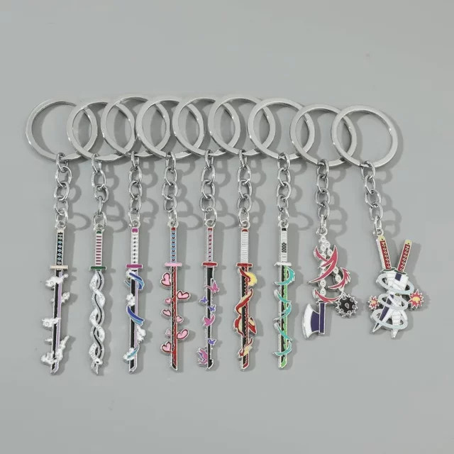 Bandai Demon Slayer Schwert Schlüsselanhänger, Metall, Bunt / Mehrfarbig - Bild 1