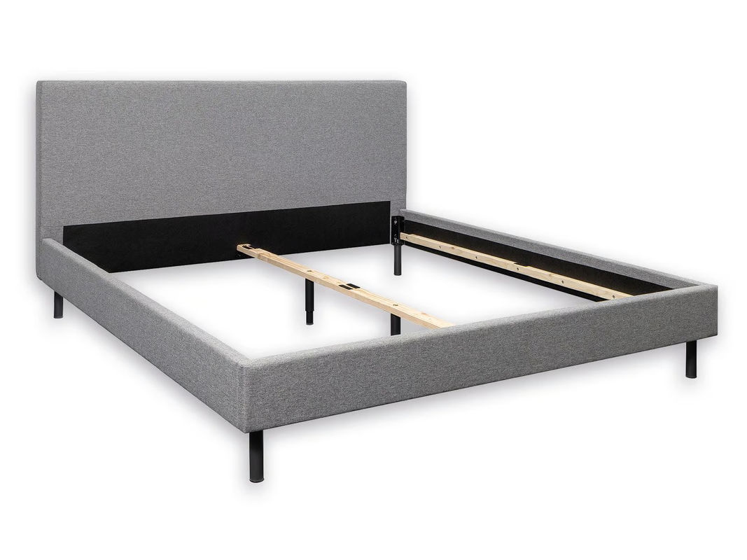 Nisco Slate Polsterbett in Grau mit minimalistischem Design, B/T/H: 160 x 200 cm - Bild 2