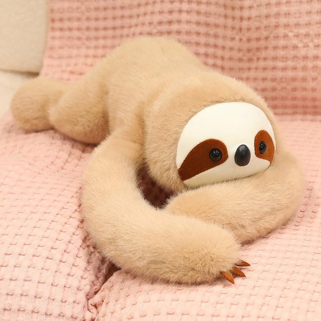 Liegende Plüschpuppe, 50cm, Braun - Bild 1