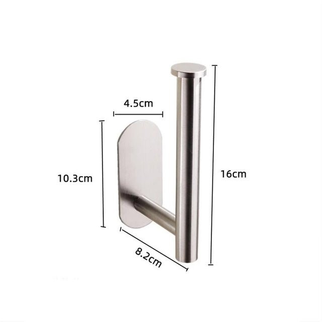 Badezimmer-Hardware-Zubehör Set in Silber mit Handtuchhalter, Toilettenpapier-Spender, Wandhaken und Handtuchstange zur Wandmontage - Bild 1