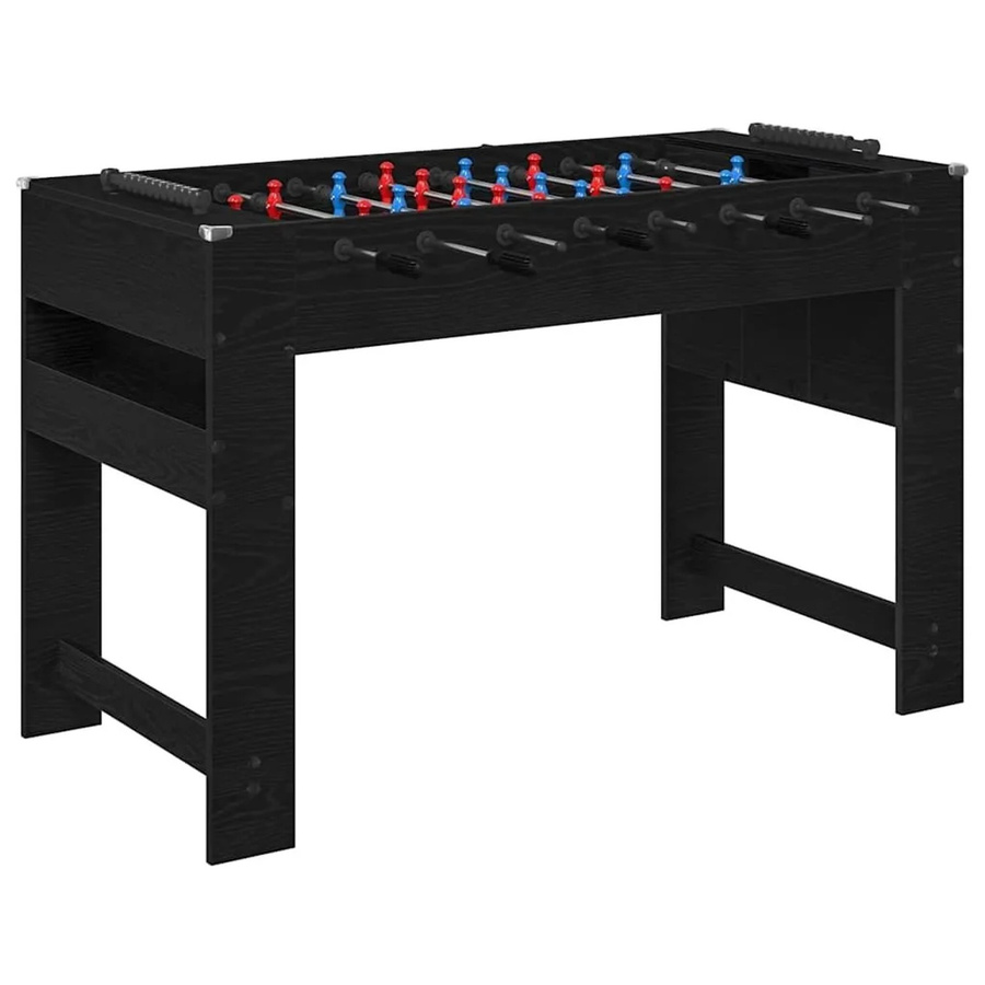 vidaXL Tischfußballtisch in Schwarzer Eiche, B/T/H: 125 x 60,5 x 80 cm - Bild 2