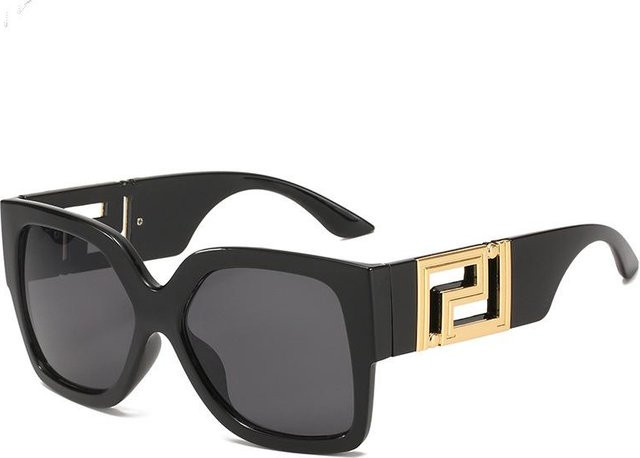 Dote Sonnenbrille, quadratisch, Vollrand, schwarz, Kunststoff, Damen - Bild 1