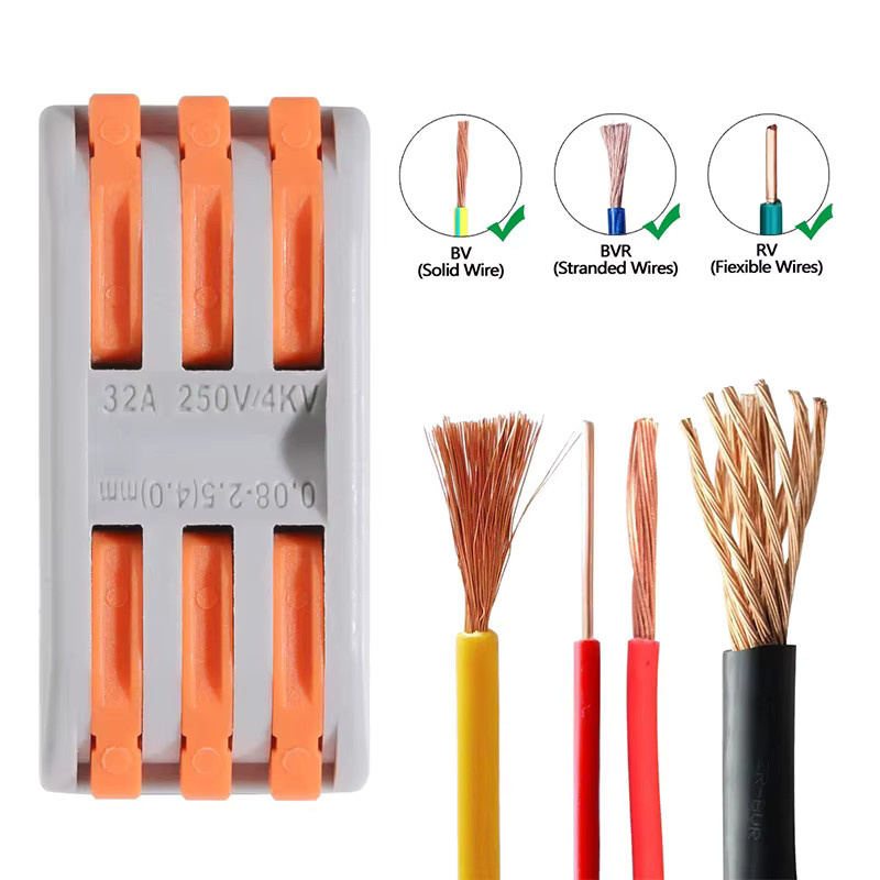 JORPETS Schnellverbinder Set mit Aufbewahrungsbox, 90 Stück Push-in-Hebelverbinder für schnelle elektrische Verkabelung - Bild 3