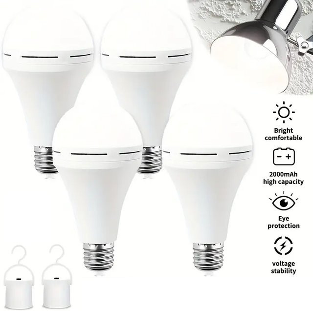 VENUSWING Wiederaufladbare LED Glühbirne Wasserdichtes Notlicht für Camping und Garten mit 7-15W - Bild 1