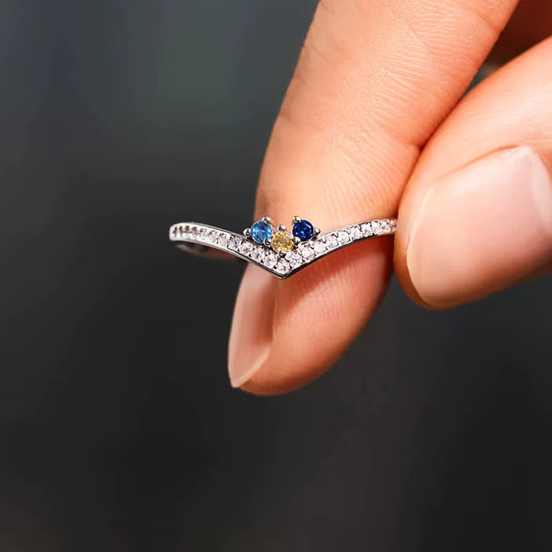 Huitan Ring, Silber, Zirkonia, Damen - Bild 2