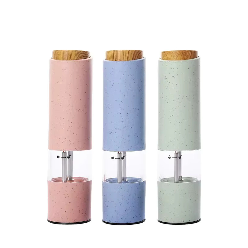 Gingira Keramik Salz- und Pfeffermühle mit Licht in Weiß, Rosa, Blau oder Grün - Bild 2