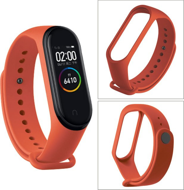 KILPILLS Uhrenarmband Silikon, Schwarz, Unisex, Xiaomi Mi Band 3 4 5 6 7 - Bild 1