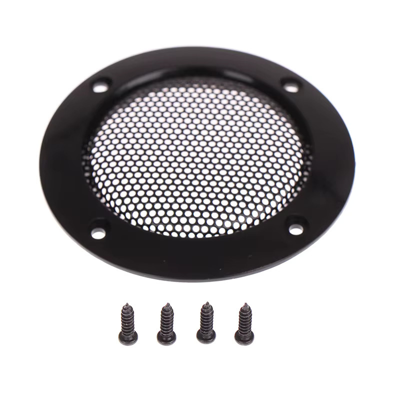 CC44 2 Stück Runde Audio-Lautsprecher-Schutzabdeckungen 2 Zoll Schutzgitter in Schwarz - Bild 3