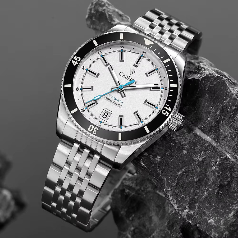 CADISEN Armbanduhr, Automatik, Edelstahl, Keramiklünette, Herren - Bild 3