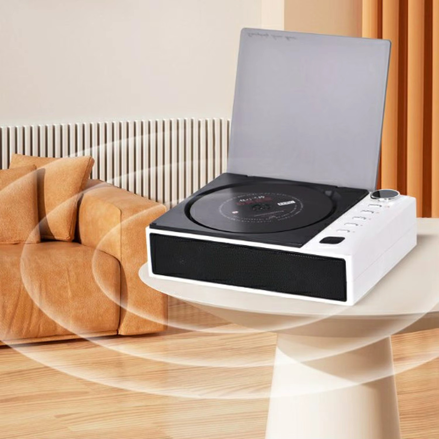 Bytelike Kompaktes CD-Player Heimgerät mit Bluetooth, USB und AUX in Orange - Bild 3