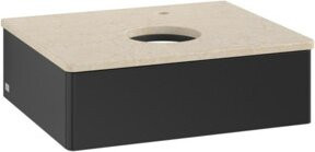V&B Waschtischunterschrank Antao mit Beleuchtung, Blau lackiert, B/T/H: 60 x 50 x 19 cm - Bild 1