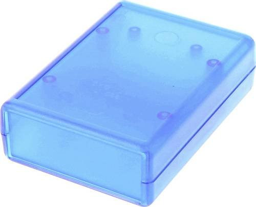 Hammond Electronics 1593VTBU Universal-Gehäuse aus ABS Kunststoff in Blau transparent, B/T/H: 10,5 x 6,0 x 3,0 cm - Bild 1