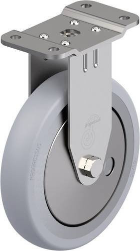 Blickle Edelstahl-Bockrolle BPX-PGV 186XK-PG3-SG-FA in Silber, Rad-Durchmesser: 186 mm, Tragfähigkeit: 200 kg - Bild 1