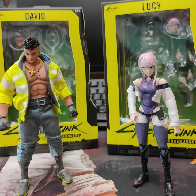 Jada Cyberpunk Edgerunners Anime Figur David Martinez und Lucyna Kushinada Action Figur Modell in Multicolor - Bild 1