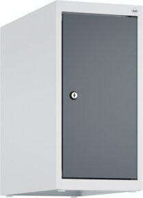 C+P Aufsatzschrank 7035/7016 aus Stahl mit Zylinderschloss und 1 Abteil in Anthrazit Grau B/H/T: 50 x 50 x 25 cm - Bild 1