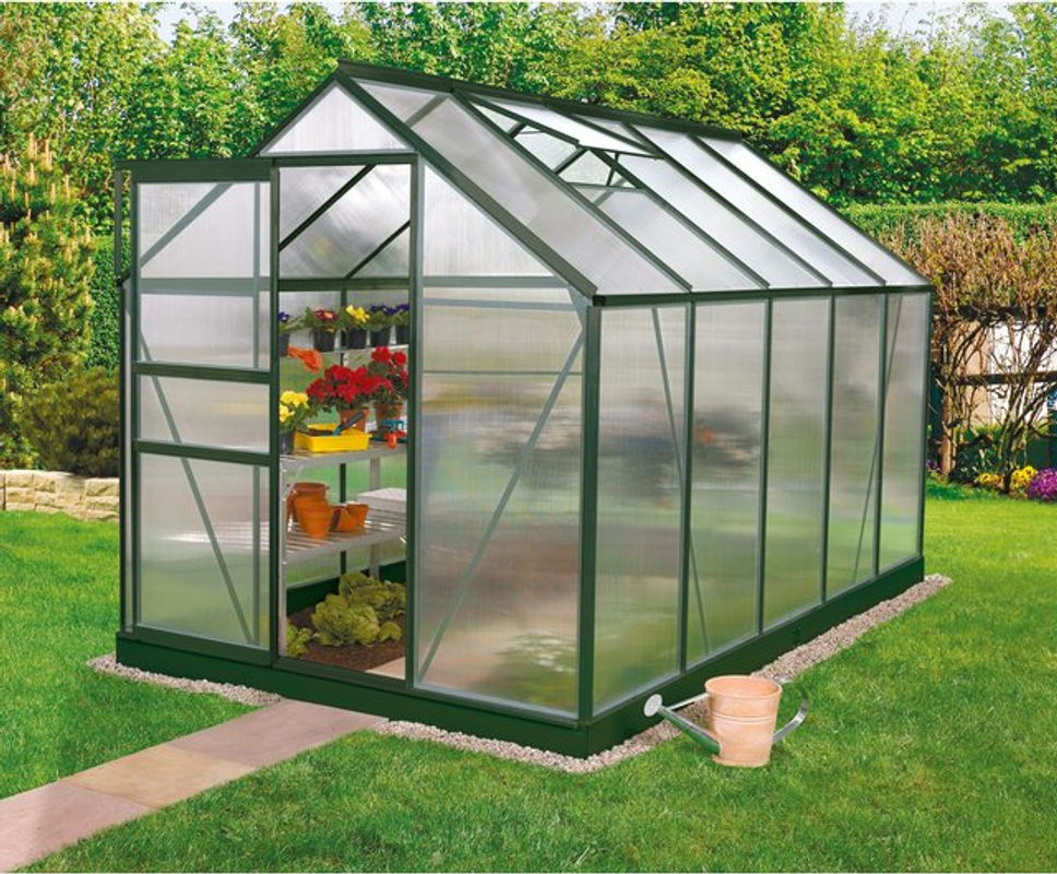 Vitavia Gewächshaus Venus 6200 in Grün mit 4 mm HKP und 6,2 m² Fläche - Bild 5