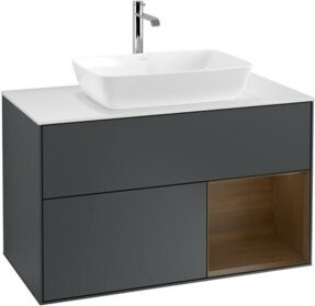 V&B Waschtischunterschrank Finion 100 in Weiß lackiert, B/T/H: 100 x 50,1 x 50,1 cm - Bild 1