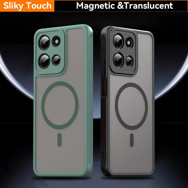Magnetische Schutzhülle für Motorola Moto G Stylus 5G mit MagSafe Unterstützung, Transparent Schwarz - Bild 1