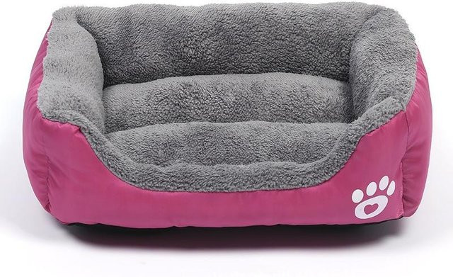 Orthopädisches Hundebett NettlePike aus Kaschmir und Polyester, hellrosa, B: 80 cm, T: 62 cm - Bild 1