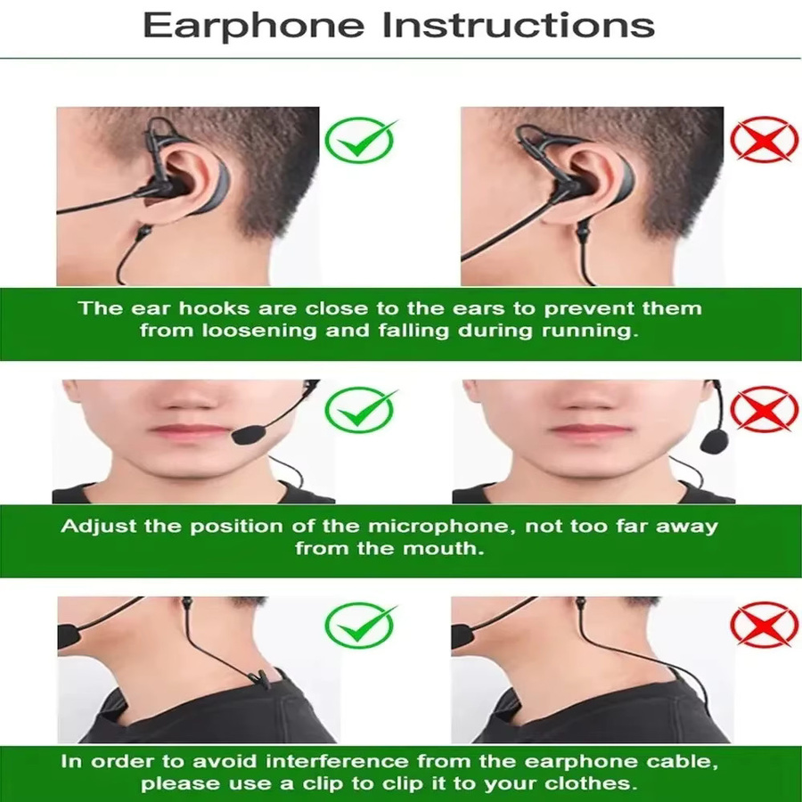 XiNOWy V4C Fußball Schiedsrichter Intercom Headset Set mit 3 Bluetooth Kopfhörern in Schwarz für Voll Duplex Konferenz Sprechanlagen mit 1200m Reichweite - Bild 4