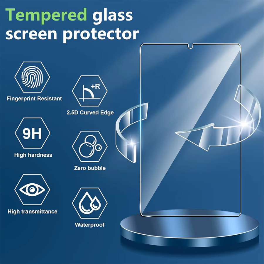 Lenovo Tab K9 2025 Tab One 8,7 Zoll Displayschutzfolie aus gehärtetem Glas, transparent, kratzfest - Bild 4
