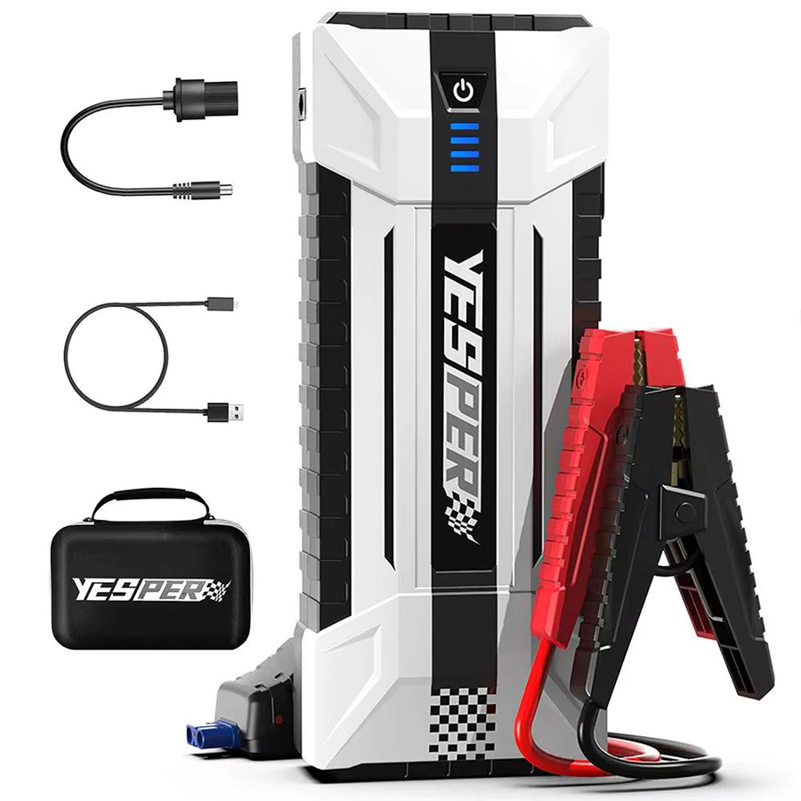 YESPER 4120A Tragbares Auto-Starthilfegerät 26800mAh mit Tragetasche und Überbrückungskabel für Benzin- und Dieselmotoren bis 10L - Bild 8