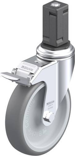 Blickle LKRA-TPA 126G-11-FI-EV15 Lenkrolle mit Feststeller in Silber und Grau, Rad-Durchmesser: 125 mm, Tragfähigkeit: 120 kg - Bild 1