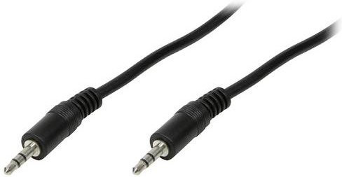 LogiLink CA1052 Audio Anschlusskabel mit 3,5 mm Klinkenstecker, Schwarz (matt), Länge: 5,00 m - Bild 1