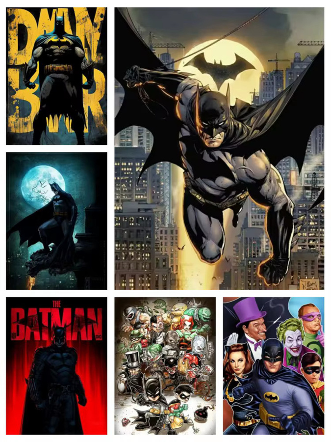 Hot Toys DC Comics Batman 5D DIY Diamantmalerei Mosaik Kunst Set, Mehrfarbig, B/H: 30 x 30 cm - Bild 2
