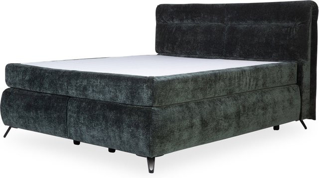 Boxspringbett Rolf Weber CHORIN in Stone Black mit Polsterung und Bonell-Federkern, B/T: 160 x 200 cm - Bild 1