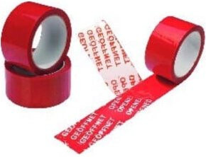 ENVO TAPE® Sicherheitspackband in Rot und Orange mit der Aufschrift GEÖFFNET, Breite: 50 mm, Länge: 50 m - Bild 1