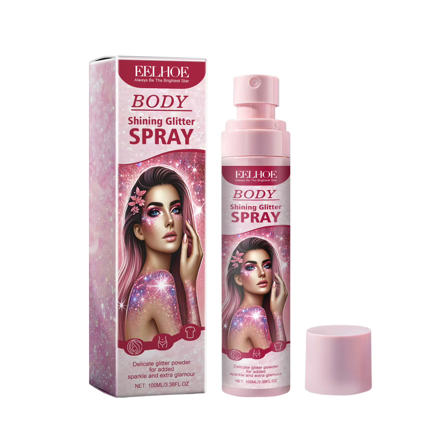 eelhoe Make-up-Glitzer-Spray, schimmernd, Unisex - Bild 5