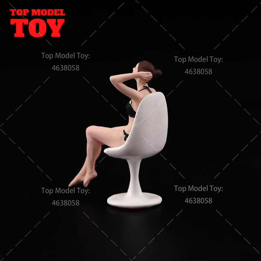 MAK Bikini Beauty Girl Figuren, unbemaltes Modell, Bunt / Mehrfarbig, Weiß - Bild 1