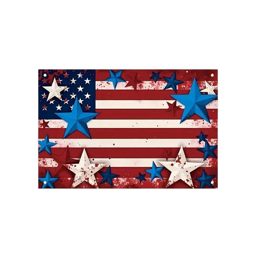 Patriotischer Wandteppich Sterne und Streifen von JMG Household Supplies aus Polyester, B: 60 cm, H: 40 cm - Bild 3