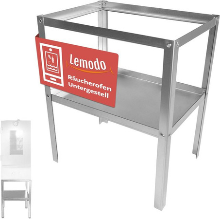 LEMODO Untergestell für Räucherofen aus Stahl, Tisch für Kalträucherofen, B/T/H: 41,5 x 29,5 x 50 cm