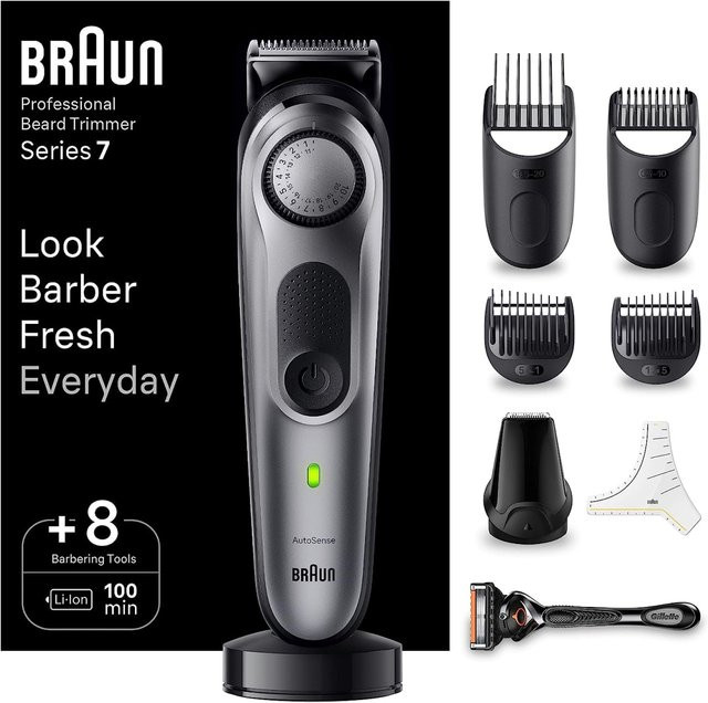 Braun Barttrimmer BT7420 für Herren, grau - Bild 1