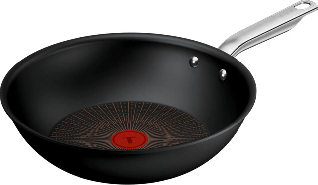 Tefal Experience Wok mit Antihaftbeschichtung in Rot-Schwarz, Durchmesser: 28 cm - Bild 1
