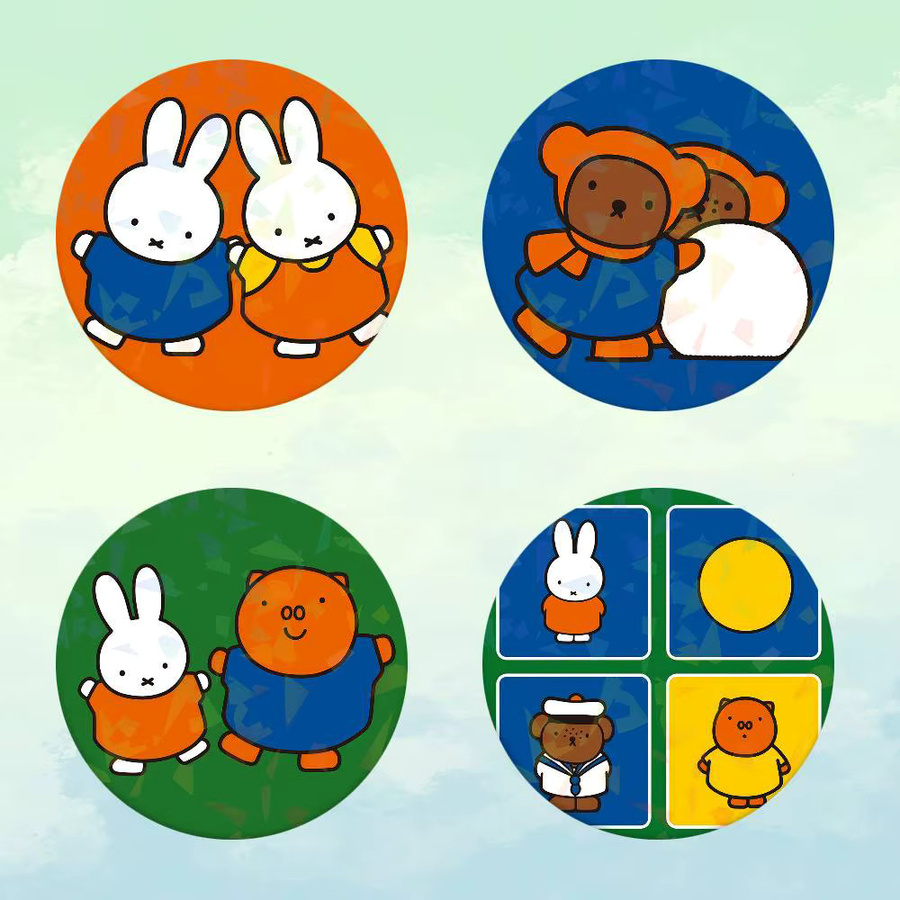 Miffy Brosche, Emaille, bunt, rund - Bild 2