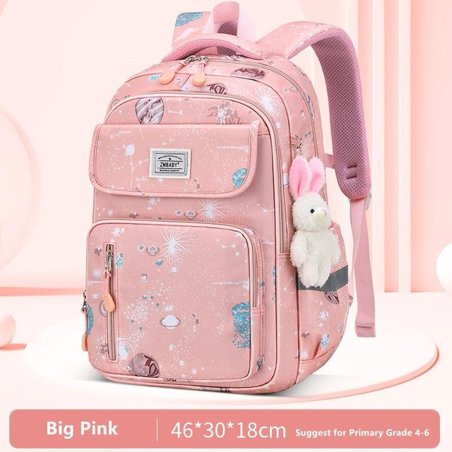 Kawaii Schulrucksack von Fancy Style Studio für Mädchen in Rosa und Lila inklusive Federtasche - Bild 1