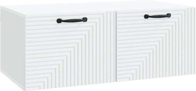 vidaXL Wandmontierter TV-Schrank in Weiß aus Holzwerkstoff, B/H/T: 78,5 x 30 x 41 cm - Bild 1