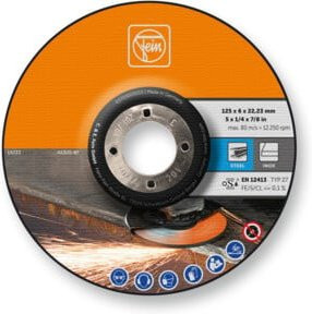 Fein Schruppscheibe für Metall, Orange, Durchmesser: 125 mm, Dicke: 6 mm - Bild 1