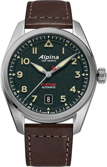 Alpina Startimer Pilot Herrenuhr, Automatik, 40mm, 10ATM - Bild 1