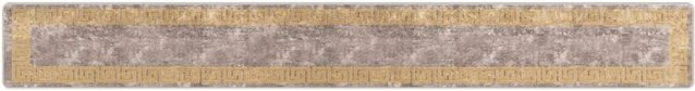vidaXL Teppichläufer MARSA modern in Grau und Gold aus Polyester, Breite: 50 cm, Länge: 400 cm - Bild 1