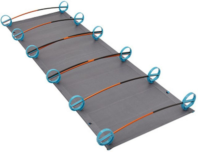 NatureBell Ultraleichtes Klappbett für Outdoor und Camping mit Metallrahmen in Grau, B/T: 180 x 200 cm - Bild 1